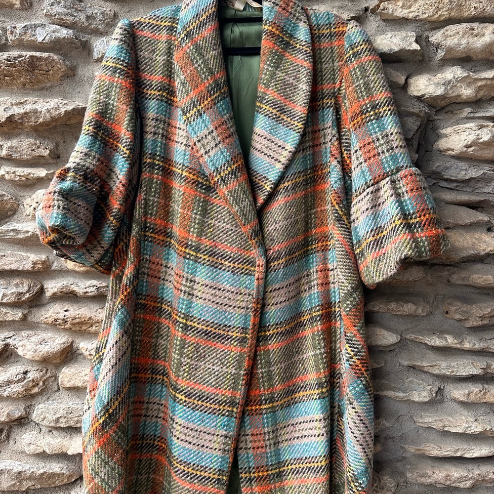 Vintage 3/4 sleeve wool coat